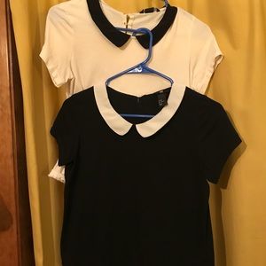 h&m peter pan collar shirts